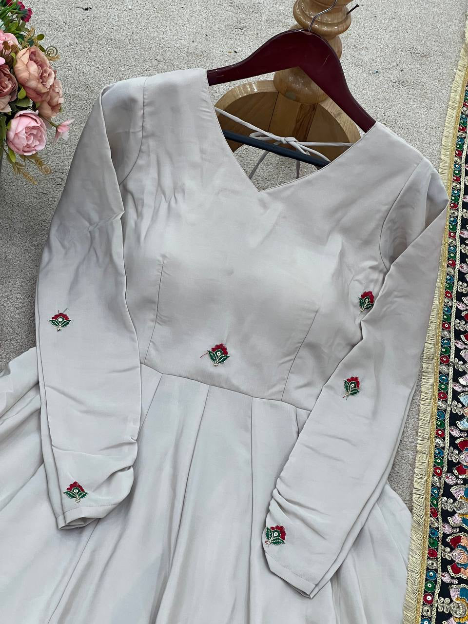 PREMIUM ISHANI DESIGNER READYMADE GOWN-DUPATTA