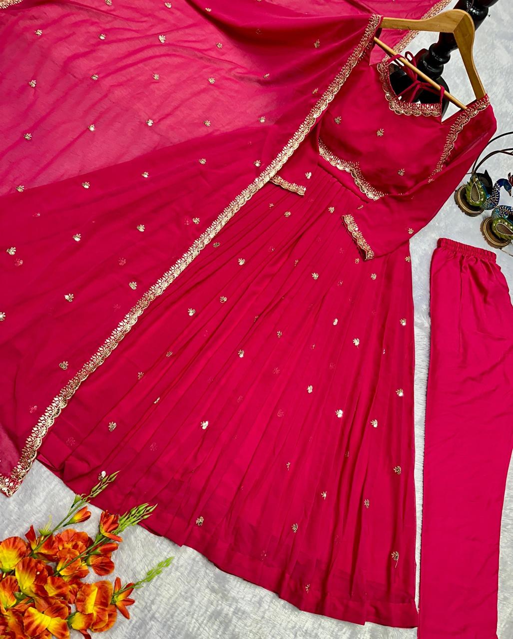 PREMIUM GEORGETTE ANARKALI SET
