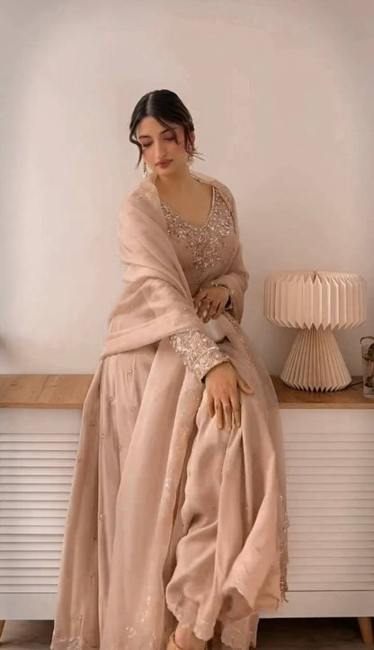 LAIBA MOTI WORK PAKISTANI SUIT