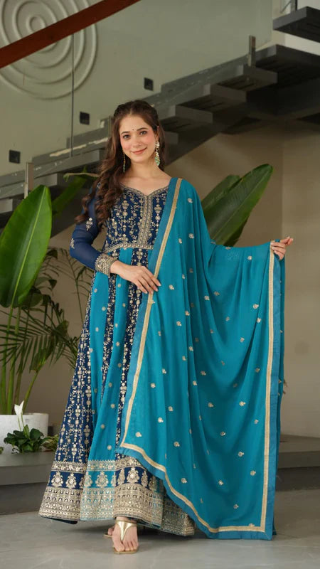 PREMIUM DESIGNER READYMADE GOWN-DUPATTA COLLECTIONS 2025