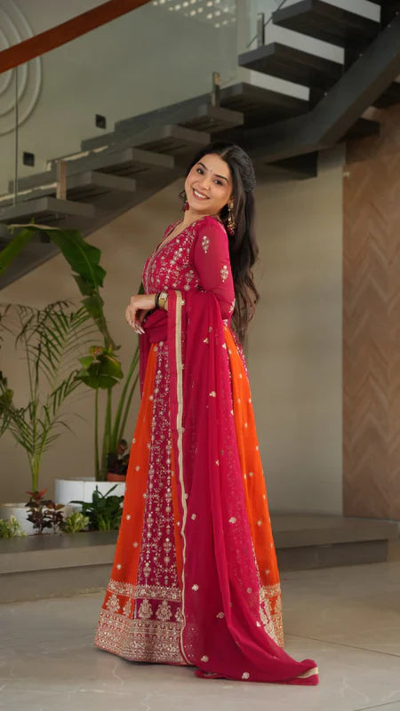 PREMIUM DESIGNER READYMADE GOWN-DUPATTA COLLECTIONS 2025