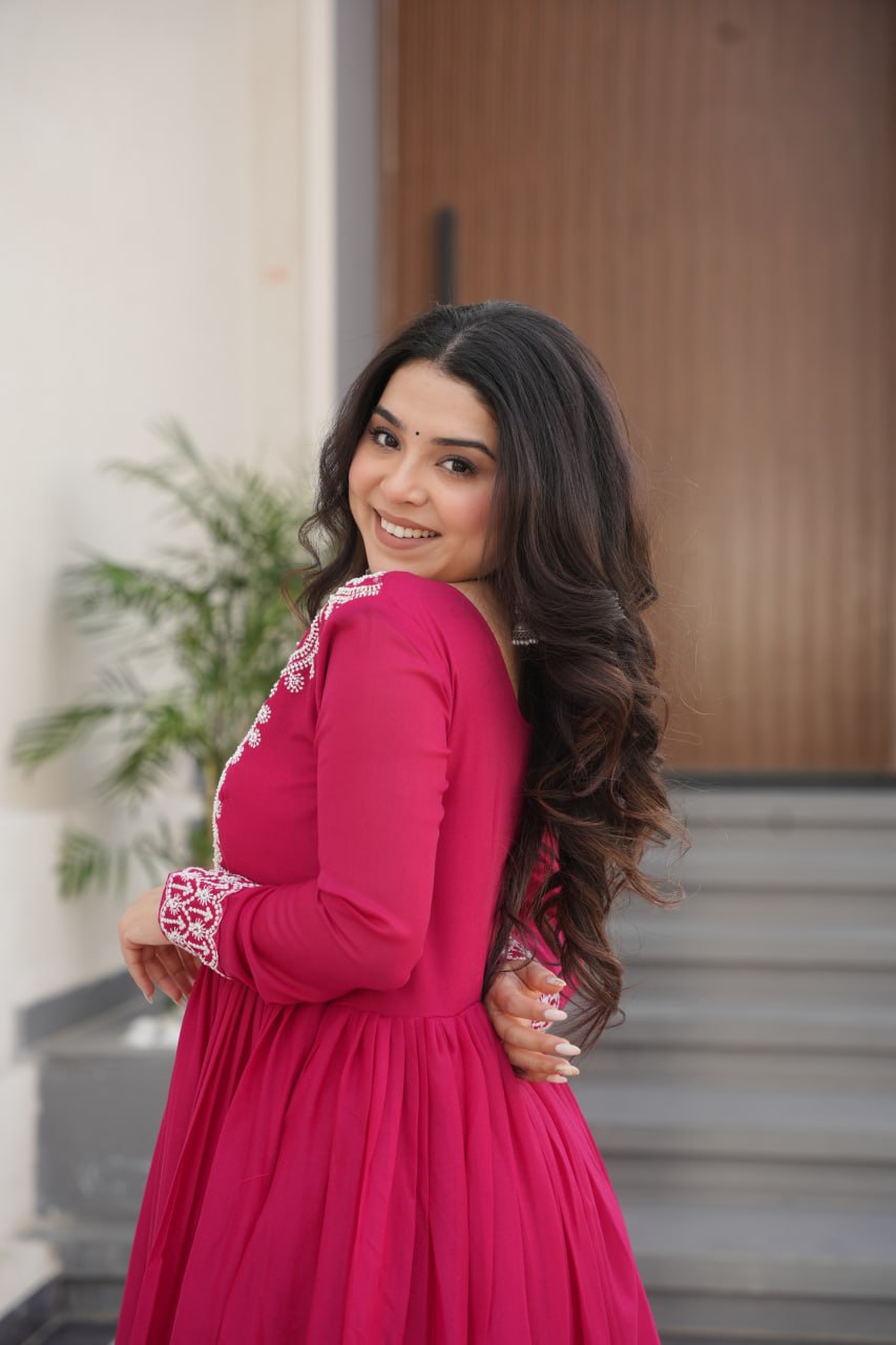 PREMIUM DESIGNER DOUBLE FLAIR GOWN