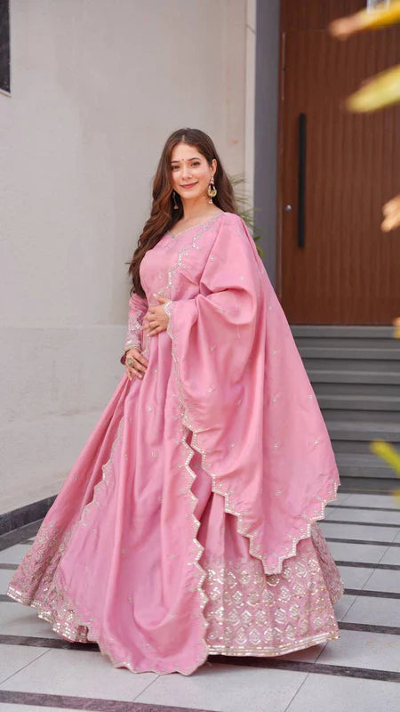 Priynka gown with dupatta