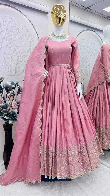 Priynka gown with dupatta