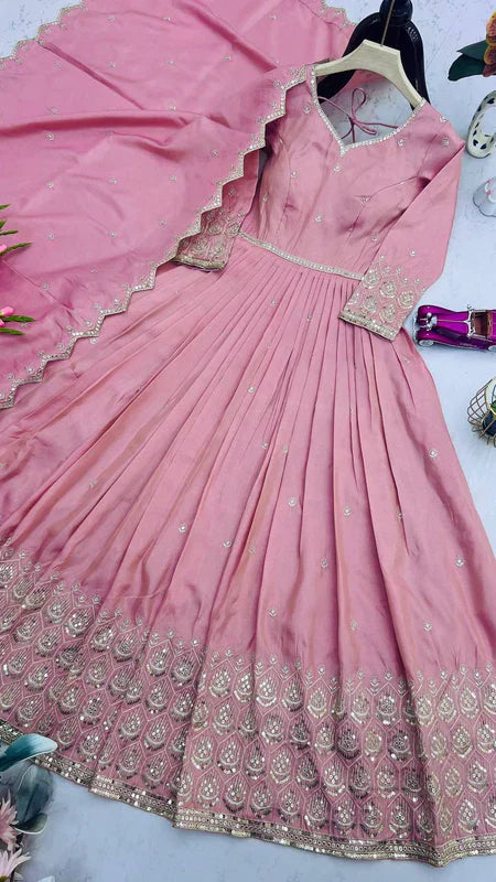 Priynka gown with dupatta